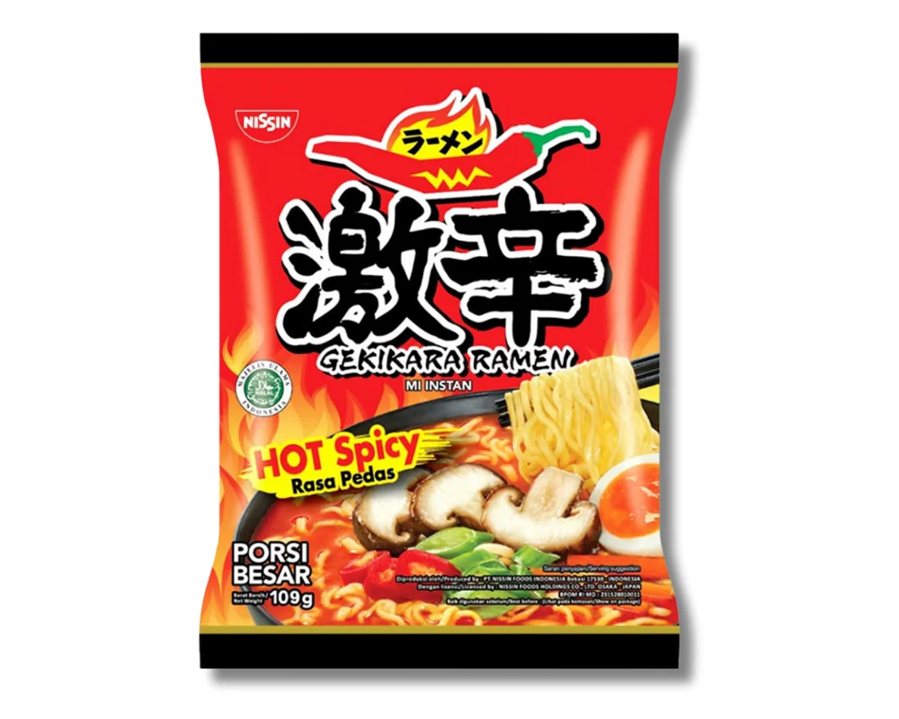 Nissin Gekikara Ramen Hot Carbo 120gm (Buy2 Get1 Free)