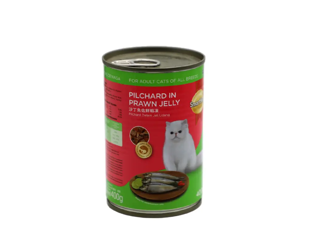 Smart Heart PIlchard In Prawn Jelly Cat Food 400gm