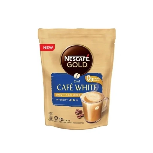 Nascafe Gold 2in1 Café White Smooth & Balanced Coffee 16gx12s 192g