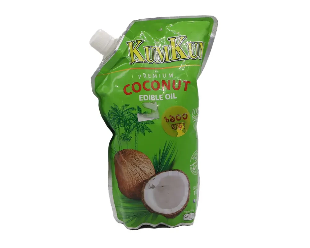 Kumkum Coconut Cooking Oil 1L Pouch
