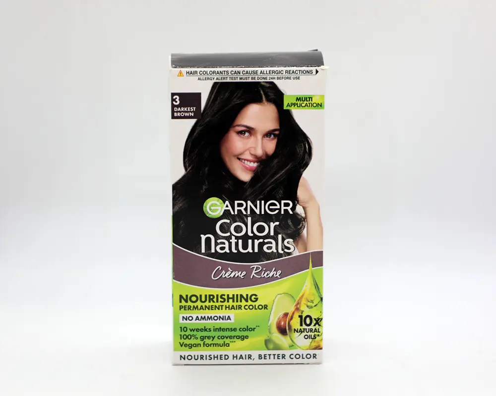 Garnier Color Natural 3 Darkest Brown 70ml+60gm