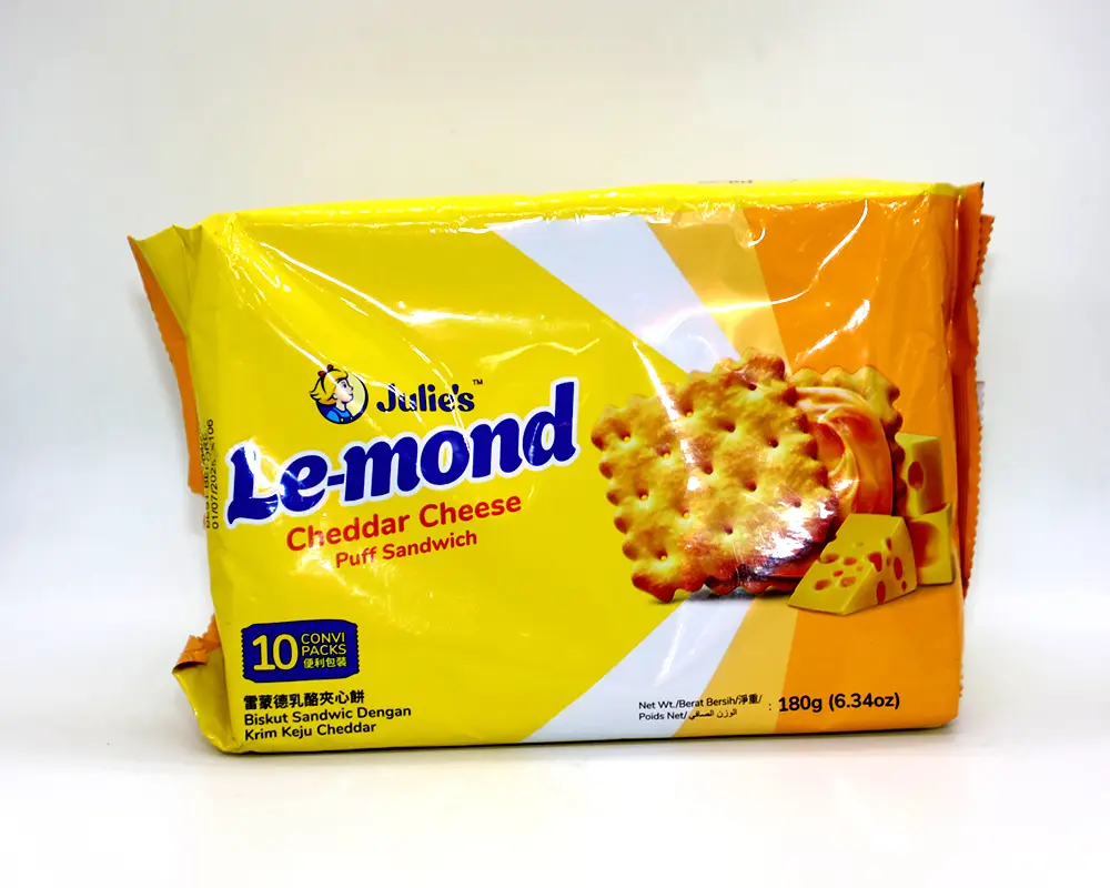 Julie's Puff Sandwich Chedder Cheese Cream 180gm