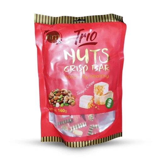 Rtm Trio Nuts Crisp Candy Bar Pack 400gm