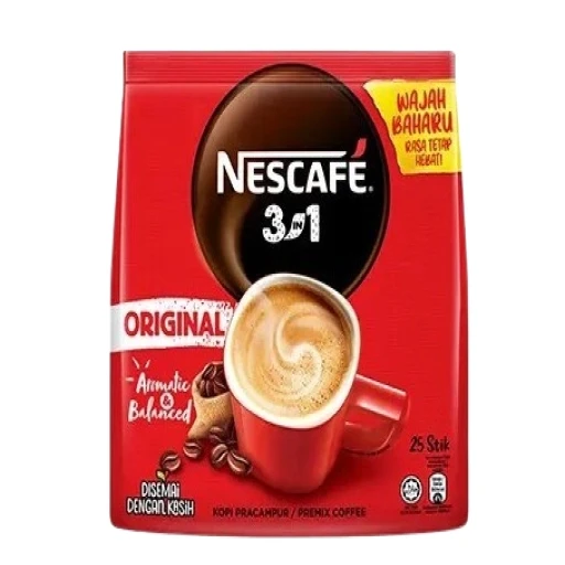 Nescafe 3in1 Original Premix Coffee 18gx25s 450g Thai