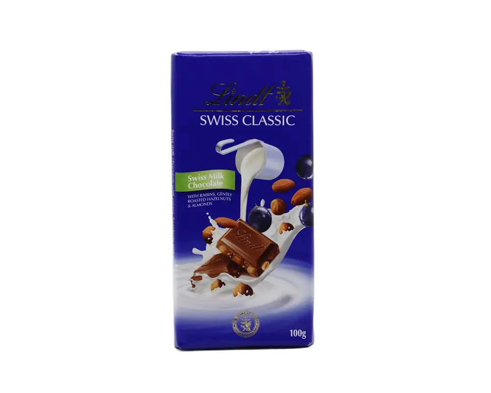 Lindt Hazelnut & Almonds Chocolate 100gm