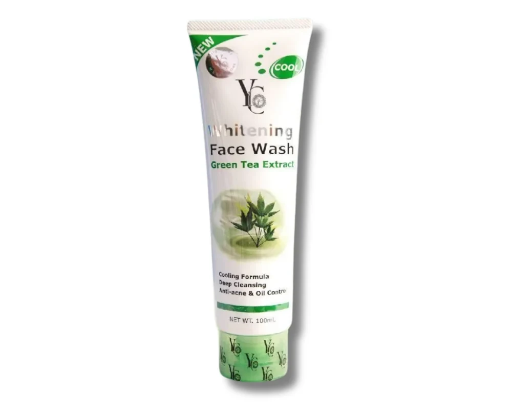 Yong Chin Whitening Face Wash Green Tea Extract 100ml