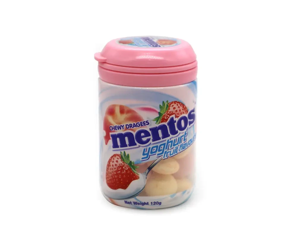 Chewy Dragees Mentos Yoghurt Fruit Flavours 120gm