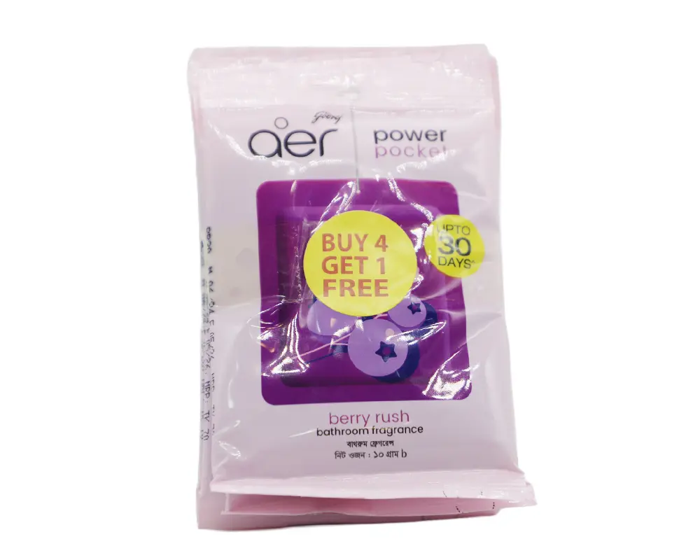 Godrej Aer Power Pocket Berry Rush 10gm (Buy4 Get1 Free)