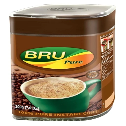Bru Pure 100% Pure Instant Coffee 200gm
