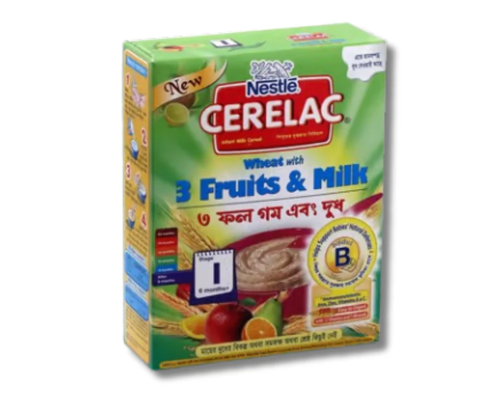 Cerelac 3 Fruits Wheat & Milk 400(±)50gm (BIB)