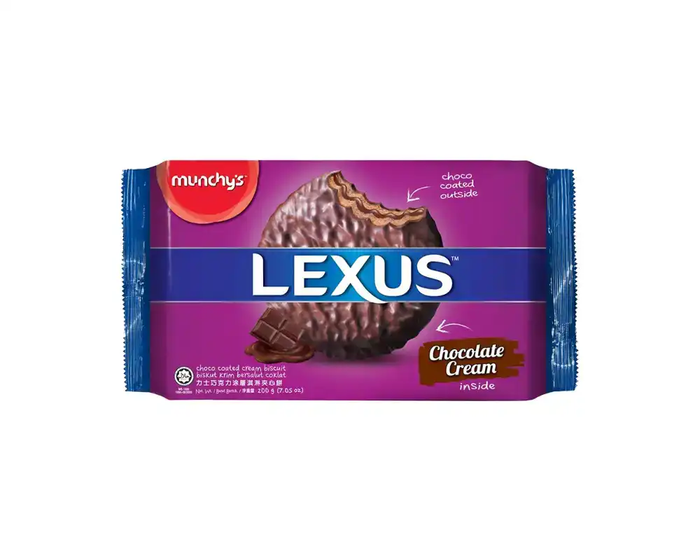 Munchy's Lexus Chocolate Cream Biscuit 200gm